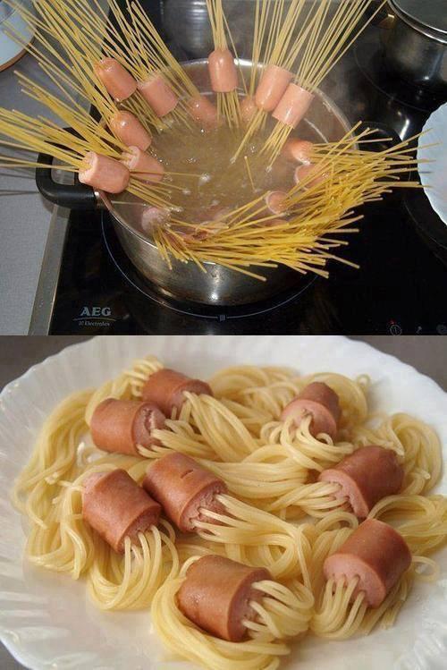Bộ đôi hoàn hảo sausage pasta
